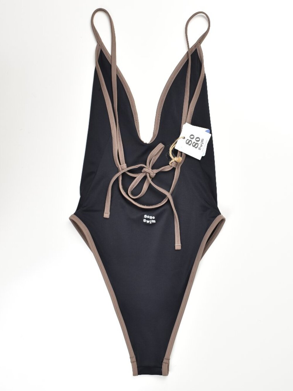 Soso Swim Original Cut Swimsuit Black NEW - XS - Picture 5 of 8